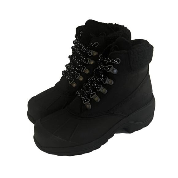 Wolverine Women's Frost Tall Waterproof Snow Boot Black Leather, 5 - Picture 1 of 7